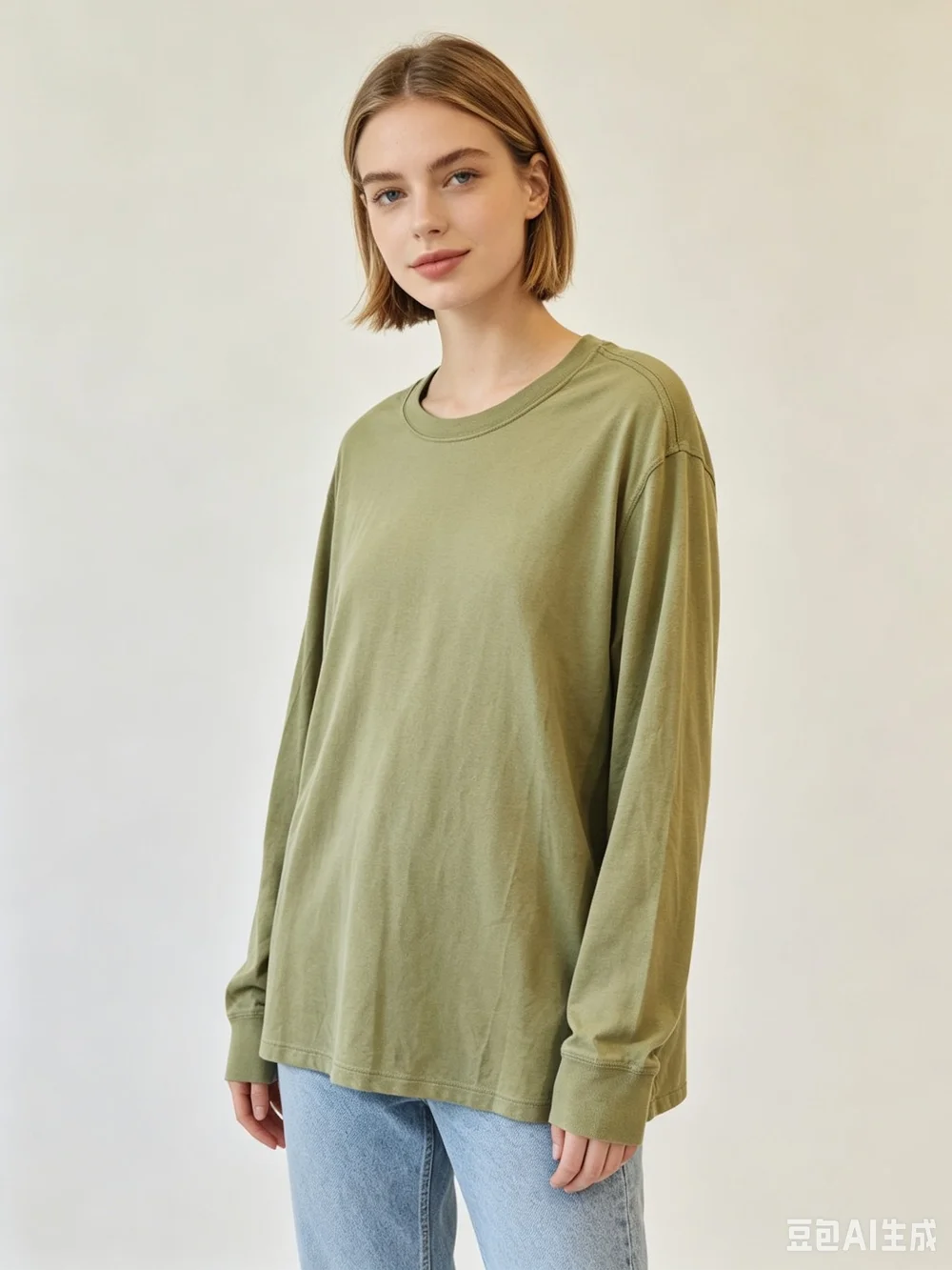 Lululemon Olive Green Long Sleeve Crewneck Tee - Picture 3 of 3